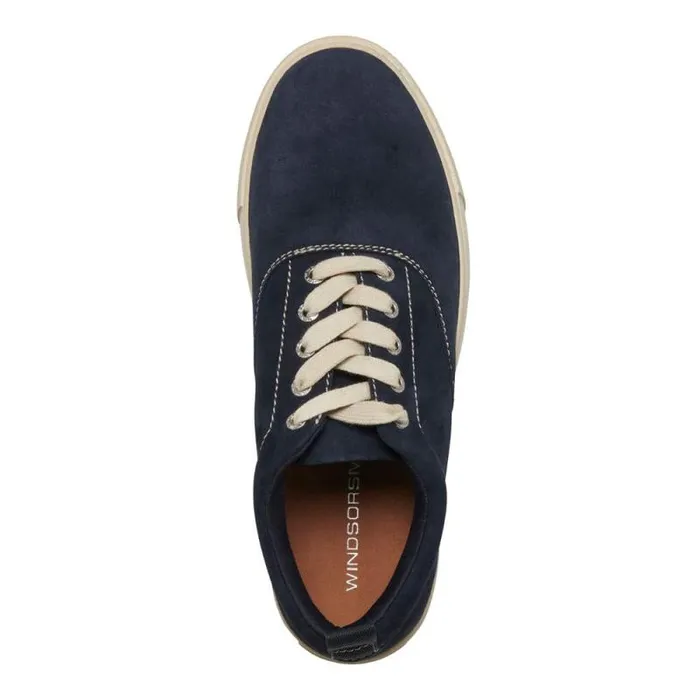 Windsor Smith Shoes Men BOSTON TRUE NAVY SUEDE SHOES Windsor Smith Shoes Men BOSTON TRUE NAVY SUEDE SHOES