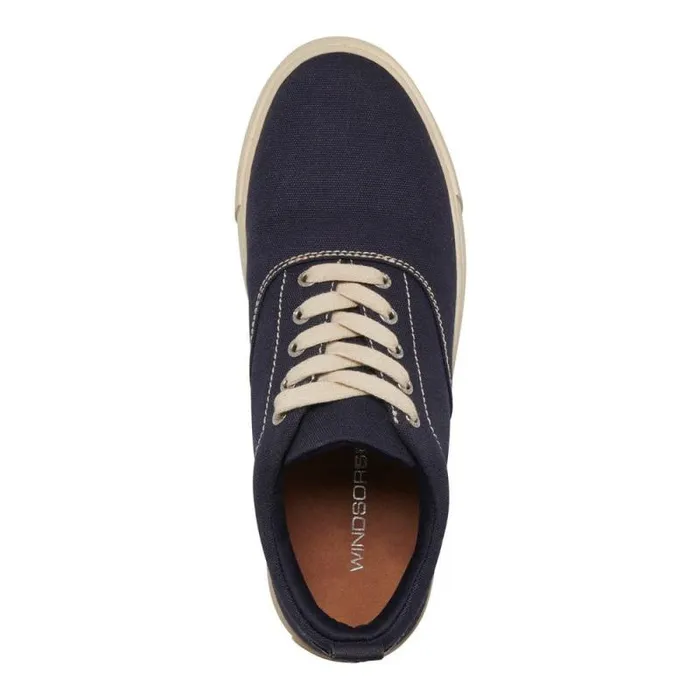Windsor Smith Shoes Men BRONX NAVY CANVAS SHOES Windsor Smith Shoes Men BRONX NAVY CANVAS SHOES