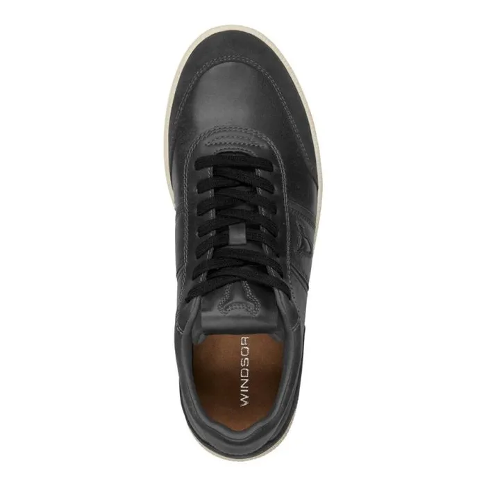Windsor Smith Shoes Men CARLO BLACK LEATHER SUEDE SHOES Windsor Smith Shoes Men CARLO BLACK LEATHER SUEDE SHOES
