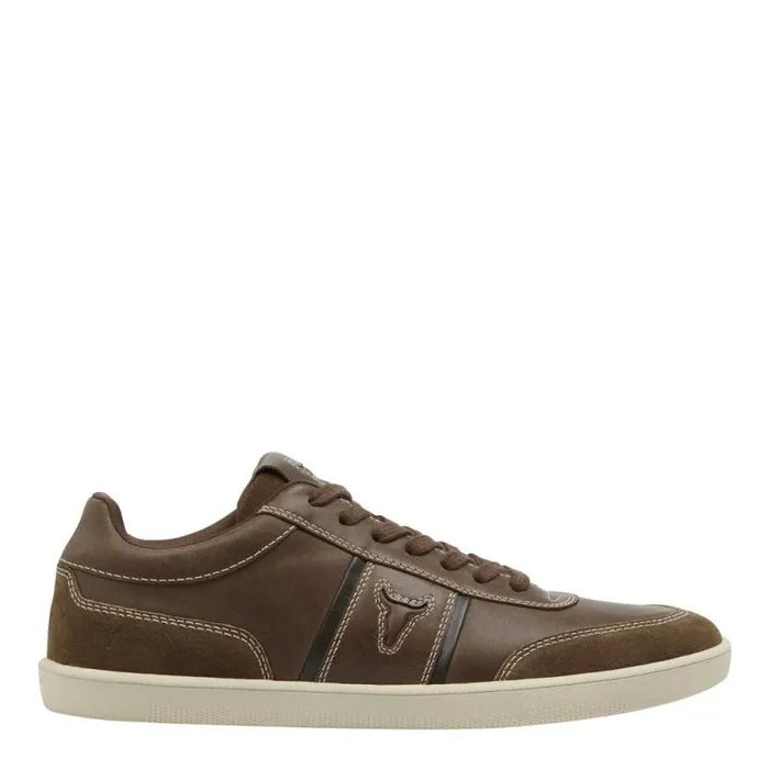 Windsor Smith Shoes Men CARLO TOBACCO LEATHER SUEDE SHOES