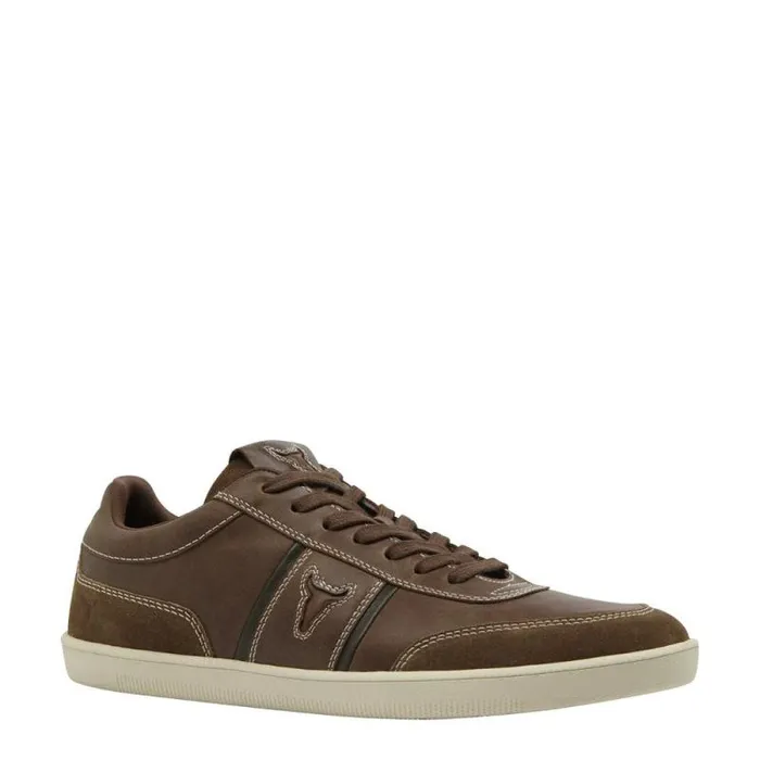 Windsor Smith Shoes Men CARLO TOBACCO LEATHER SUEDE SHOES