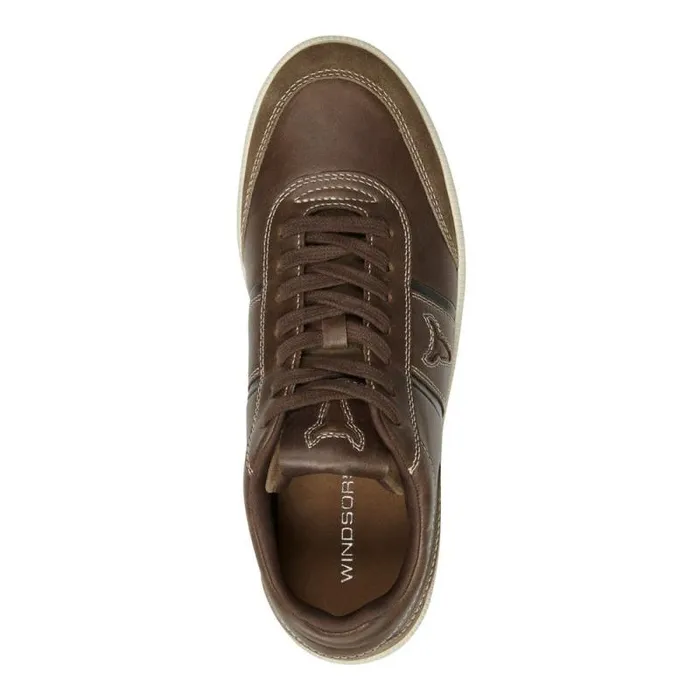 Windsor Smith Shoes Men CARLO TOBACCO LEATHER SUEDE SHOES