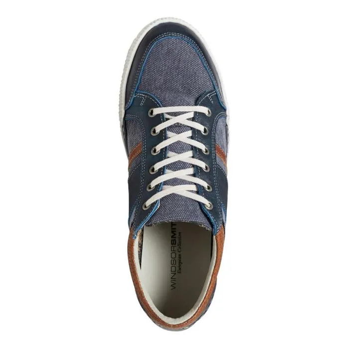Windsor Smith Shoes Men CEDRIC NAVY CANVAS SHOES Windsor Smith Shoes Men CEDRIC NAVY CANVAS SHOES
