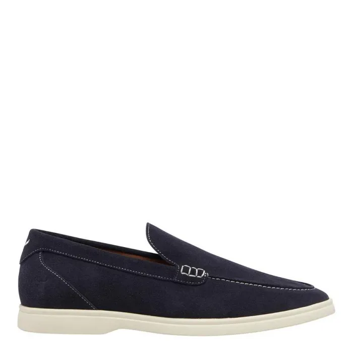 Windsor Smith Shoes Men ROCCO NAVY SUEDE LOAFERS