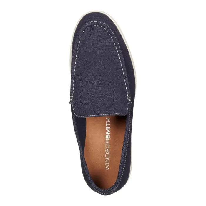 Windsor Smith Shoes Men RYAN NAVY CANVAS LOAFERS Windsor Smith Shoes Men RYAN NAVY CANVAS LOAFERS