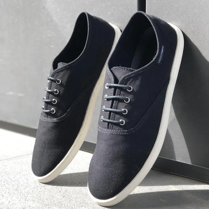 Windsor Smith Shoes Men STANLEY BLACK CANVAS SHOES Windsor Smith Shoes Men STANLEY BLACK CANVAS SHOES