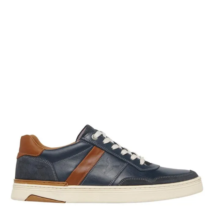 Windsor Smith Shoes Men TATE BLUE LEATHER SHOES