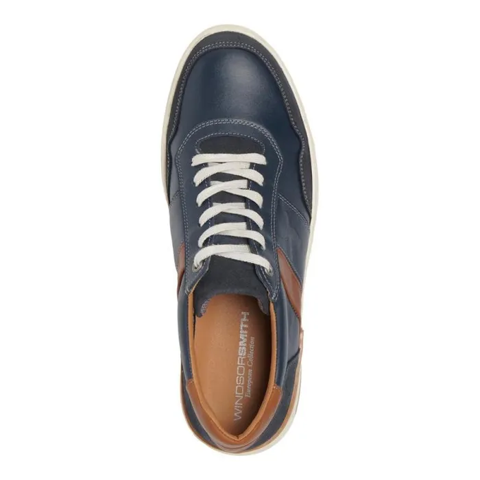 Windsor Smith Shoes Men TATE BLUE LEATHER SHOES Windsor Smith Shoes Men TATE BLUE LEATHER SHOES
