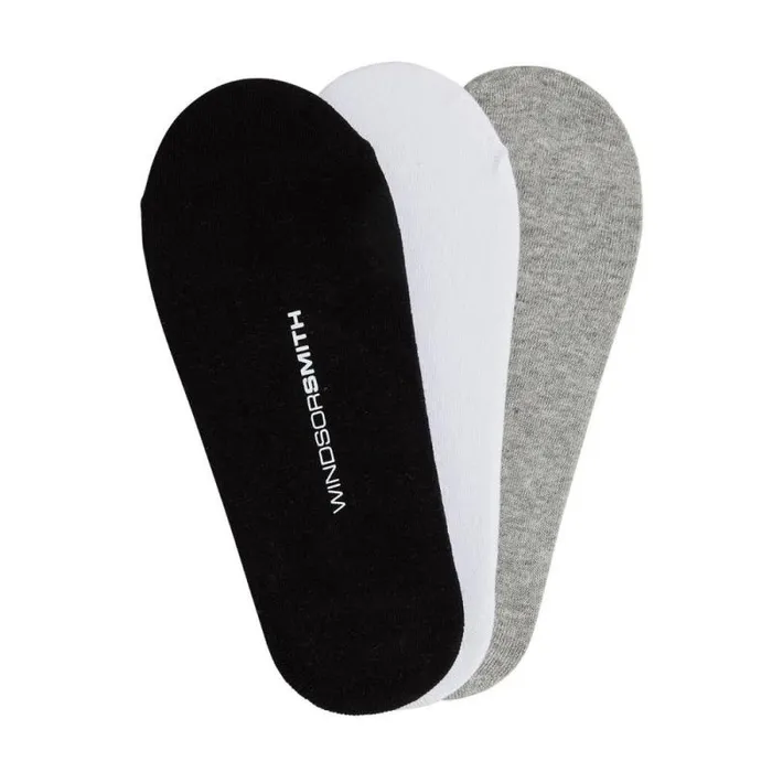 Windsor Smith Socks Men MEN039S INVISIBLE SOCK 3PK MULTI COLOUR Windsor Smith Socks Men MEN039S INVISIBLE SOCK 3PK MULTI COLOUR