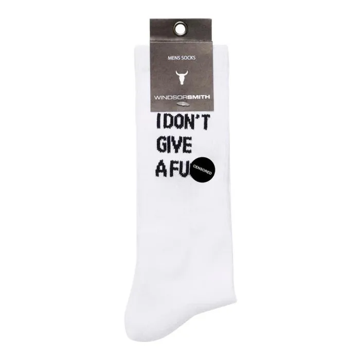 Windsor Smith Socks Men NOVELTY SOCK I DON039T GIVE A FCK