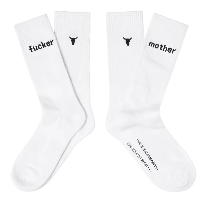 Windsor Smith Socks Men NOVELTY SOCK MOTHER FCKER Windsor Smith Socks Men NOVELTY SOCK MOTHER FCKER