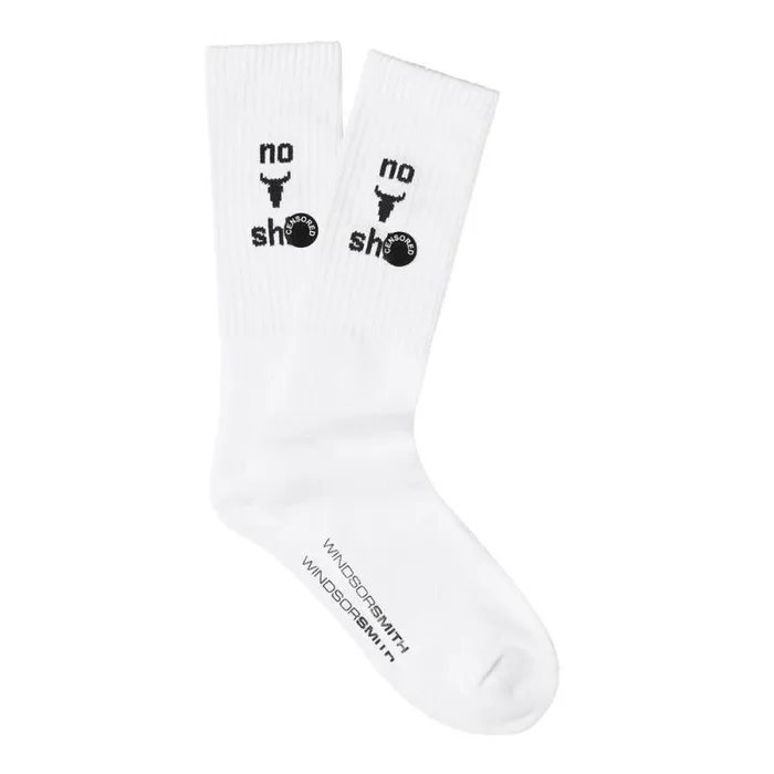 Windsor Smith Socks Men NOVELTY SOCK NO BULLSHT Windsor Smith Socks Men NOVELTY SOCK NO BULLSHT