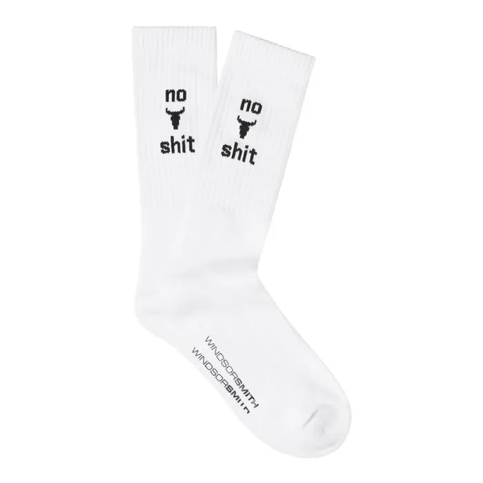 Windsor Smith Socks Men NOVELTY SOCK NO BULLSHT Windsor Smith Socks Men NOVELTY SOCK NO BULLSHT