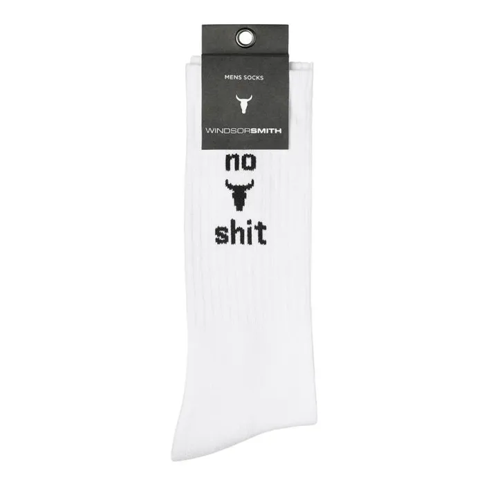 Windsor Smith Socks Men NOVELTY SOCK NO BULLSHT Windsor Smith Socks Men NOVELTY SOCK NO BULLSHT