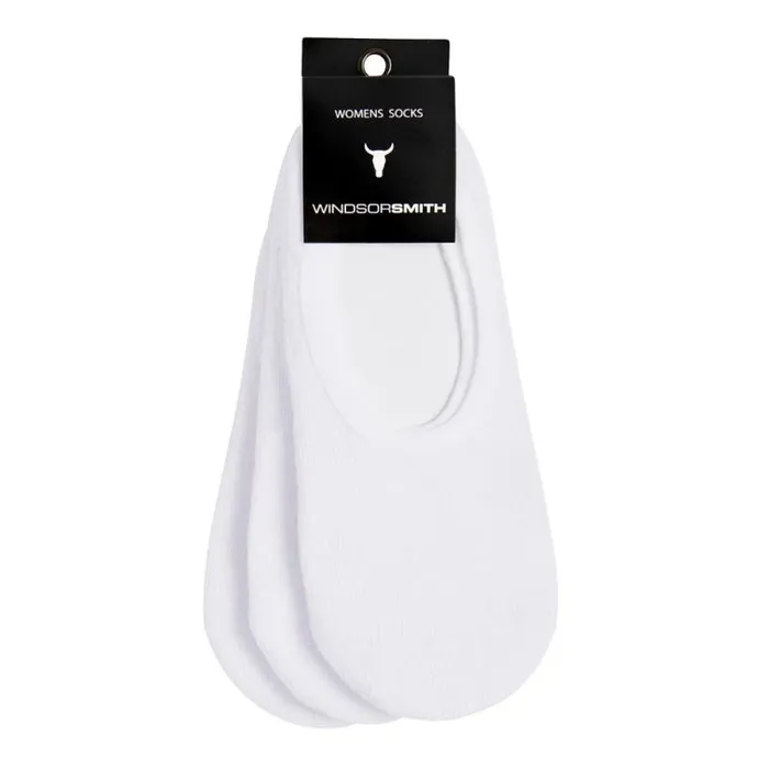 Windsor Smith Socks Women WOMEN039S INVISIBLE 3PK WHITE SOCK