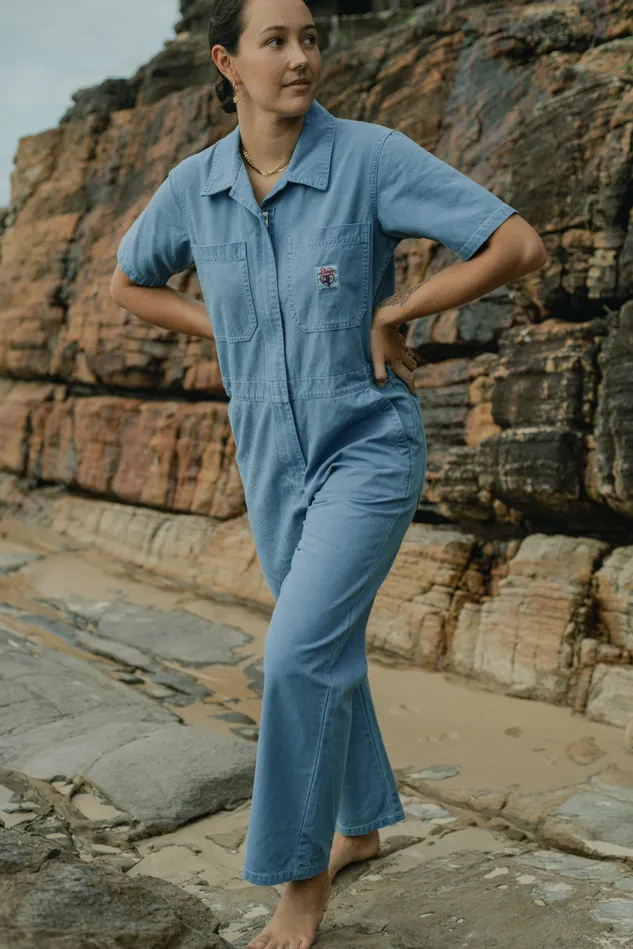 Winona Coverall 8211 Overdyed Light Indigo Women Deus Ex Machina Dresses Winona Coverall 8211 Overdyed Light Indigo Women Deus Ex Machina Dresses