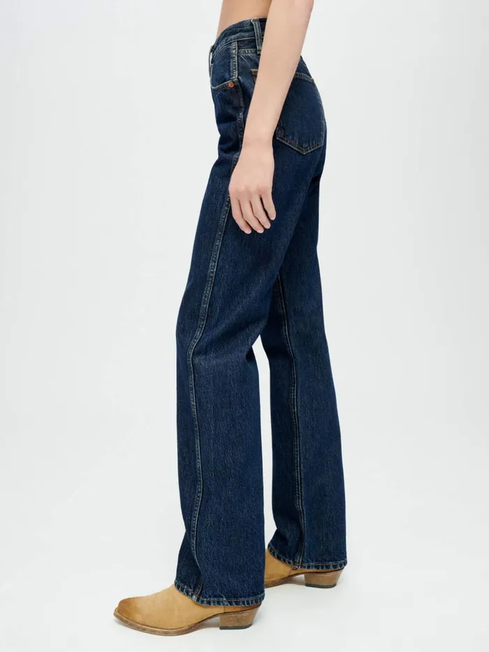 Women 90s High Rise Loose Jean Heritage Rinse The UNDONE Denim