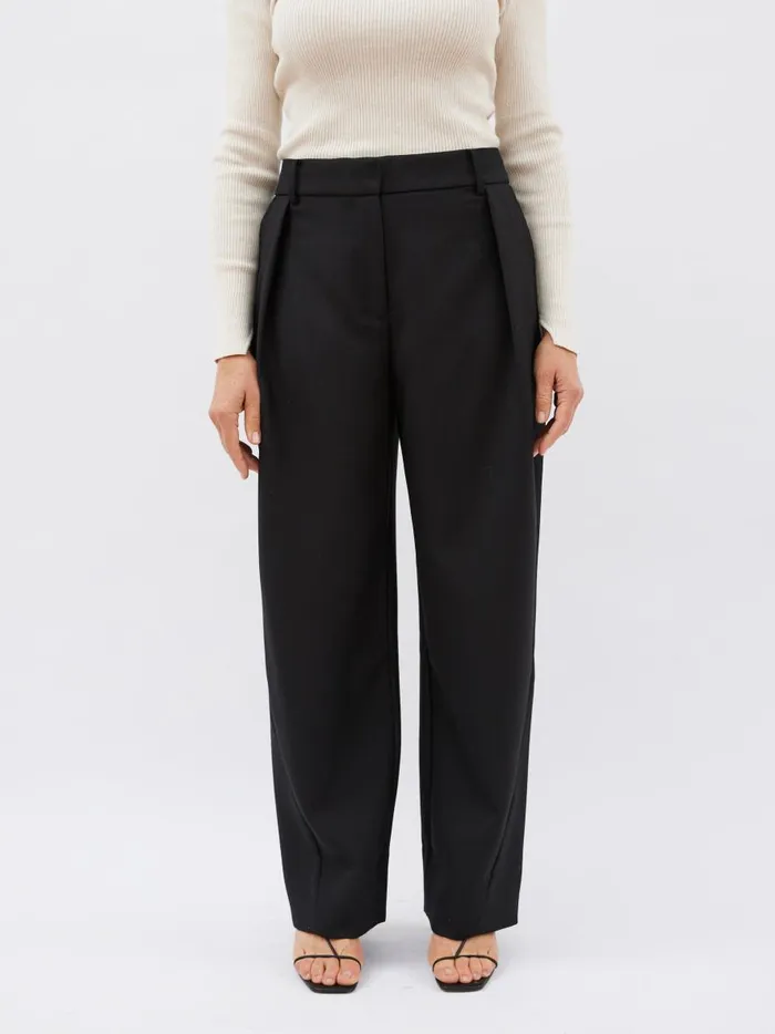 Women Abel Trouser Black The UNDONE Pants Women Abel Trouser Black The UNDONE Pants