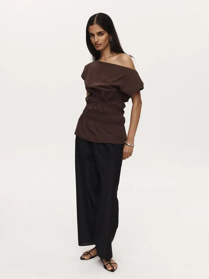 Women Aida Top Chocolate The UNDONE Tops