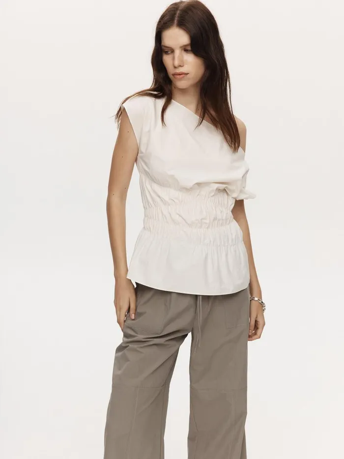 Women Aida Top Ivory The UNDONE Tops