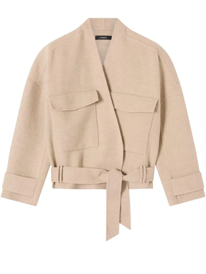 Women Ames Jacket Almond Melange The UNDONE Jackets
