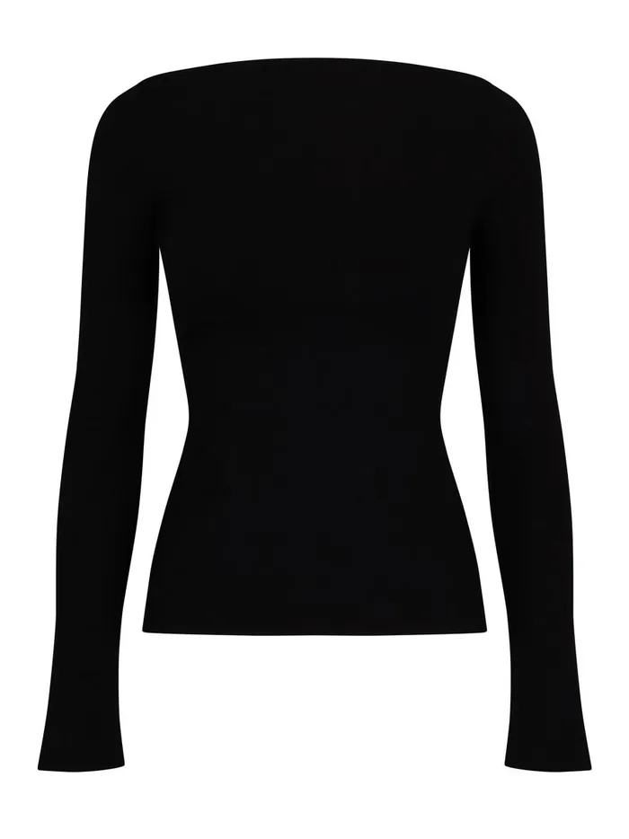 Women Audrey Top Black The UNDONE Tops