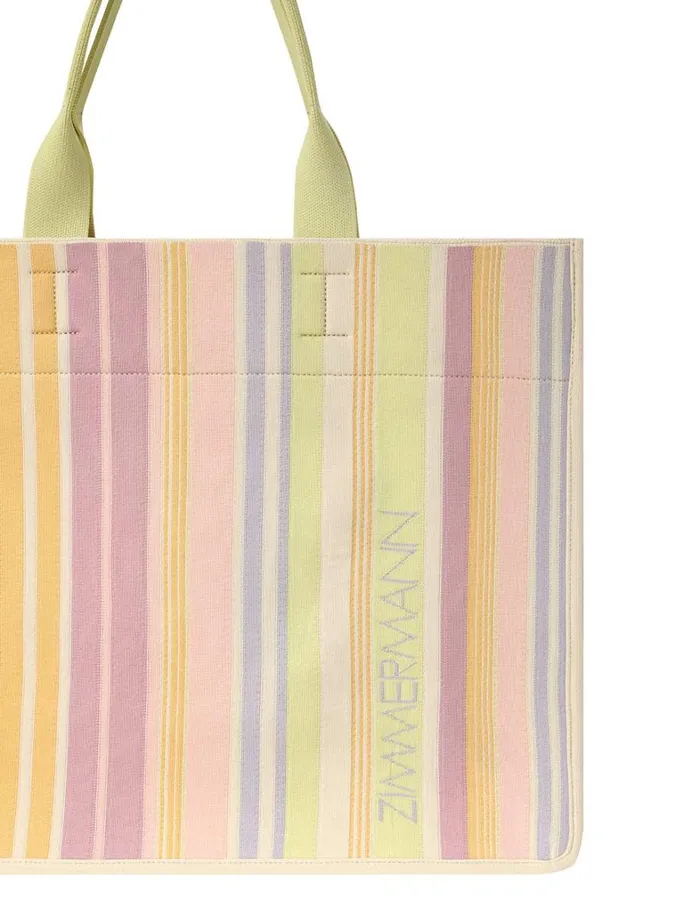 Women Bags Zimmermann Large Jacquard Tote Multi Stripe