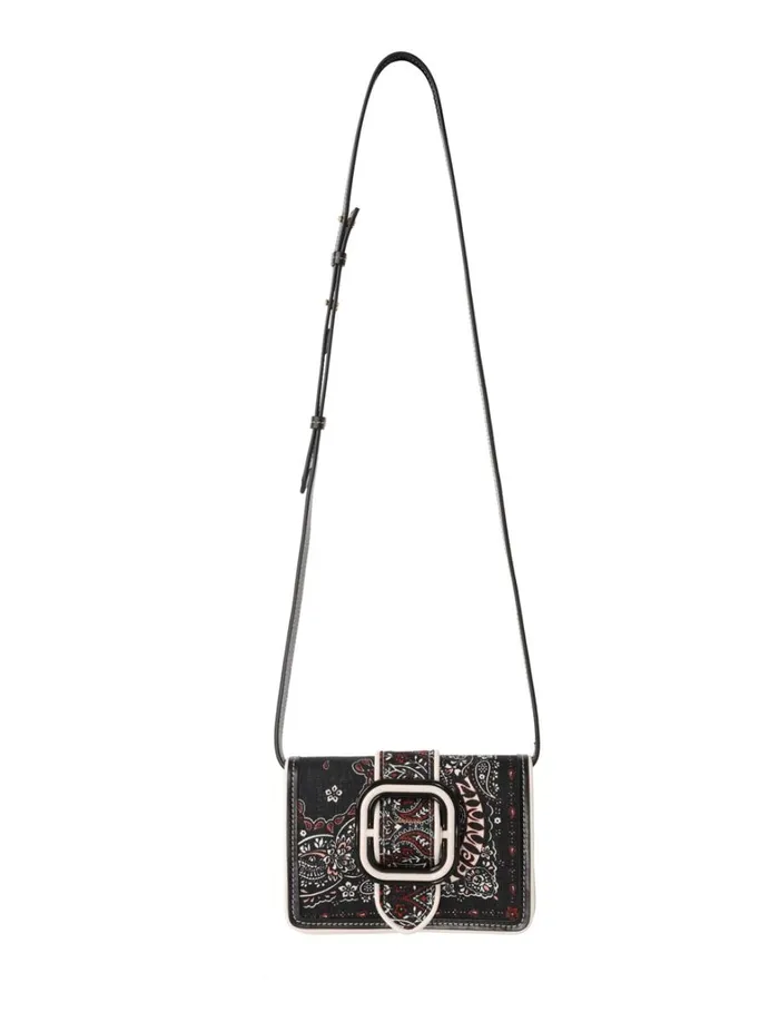 Women Bags Zimmermann Printed Small Cross Body Bag Black Bandana