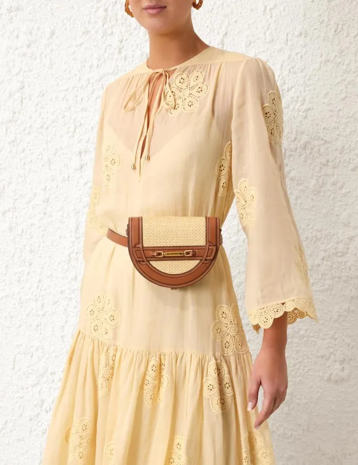 Women Bags Zimmermann Raffia Convertible Mini Bag Avalon