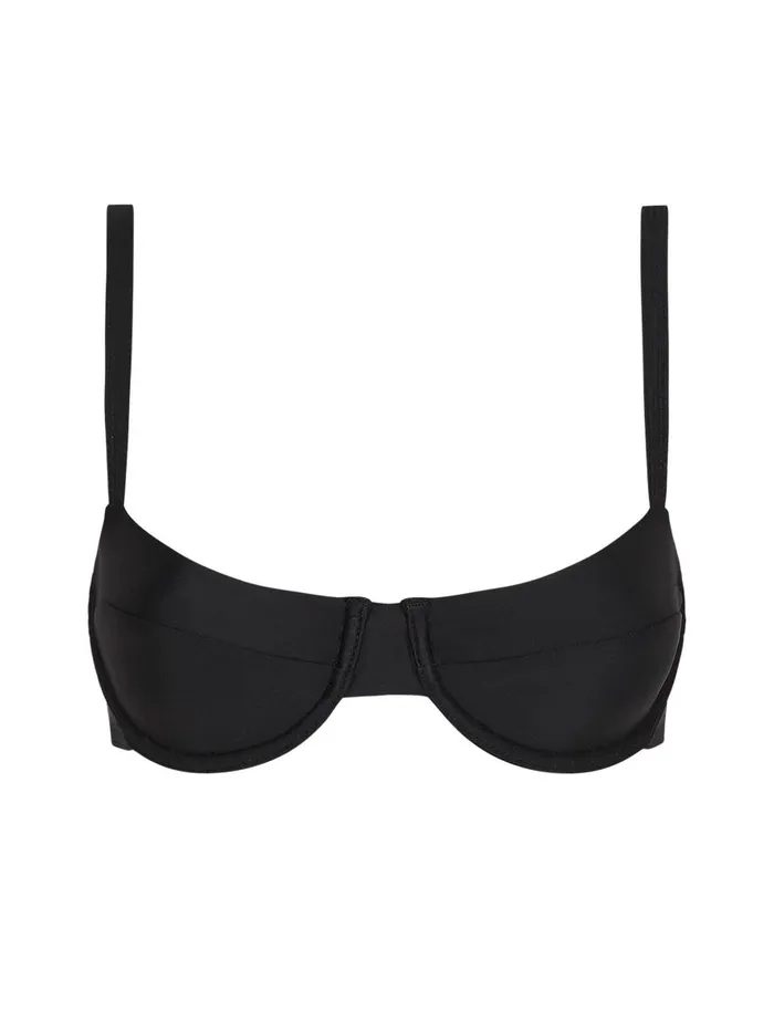 Women Balconette Top 8211 AB Cup Black The UNDONE Swimwear