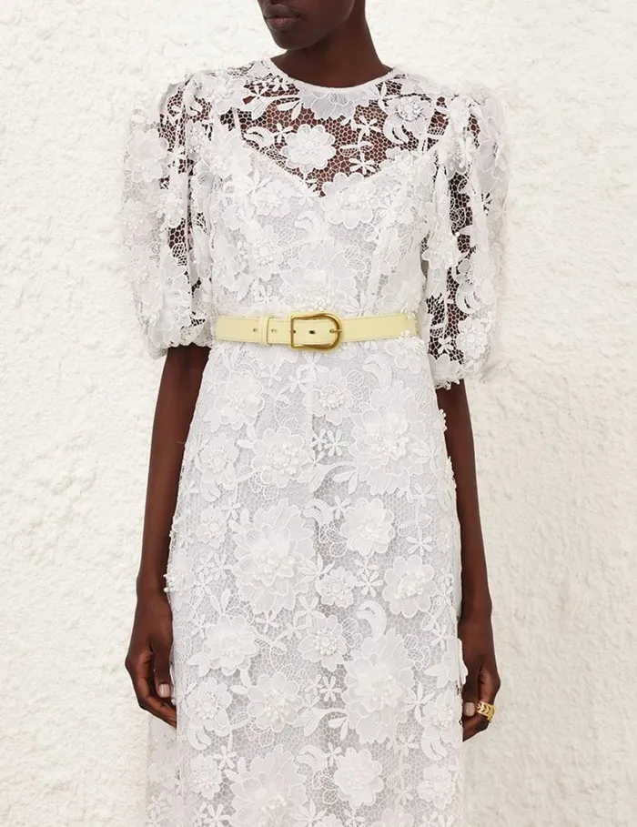 Women Belts Zimmermann Buckle Belt 30 Lemondrop