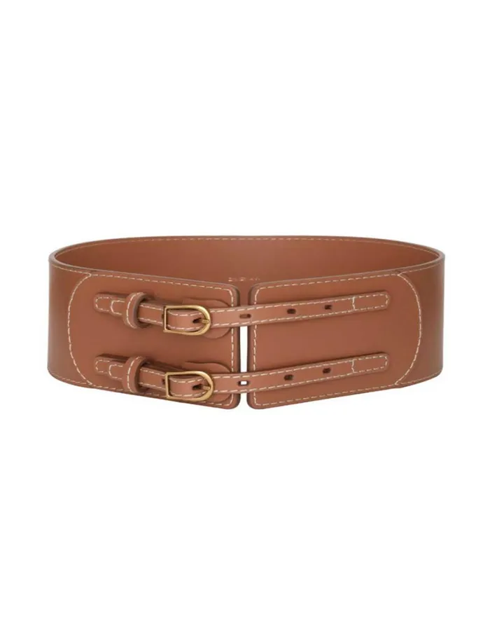 Women Belts Zimmermann Double Buckle Belt 80 Avalon