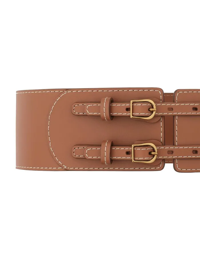 Women Belts Zimmermann Double Buckle Belt 80 Avalon