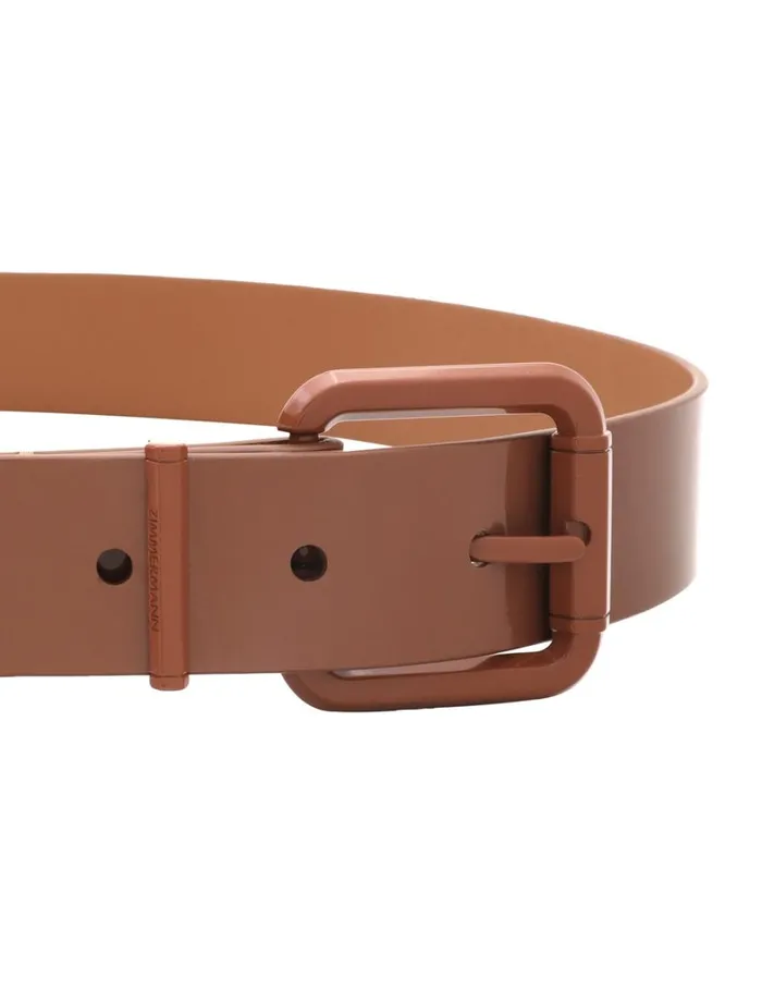 Women Belts Zimmermann Patent Belt 30 Caramel