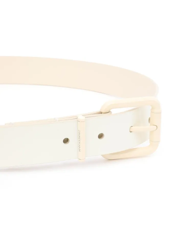 Women Belts Zimmermann Patent Belt 30 Macadamia
