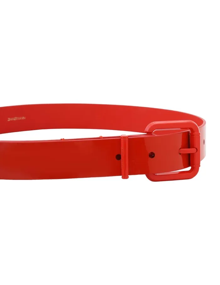 Women Belts Zimmermann Patent Belt 30 Tomato