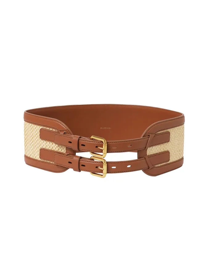 Women Belts Zimmermann Raffia Belt 90 Avalon