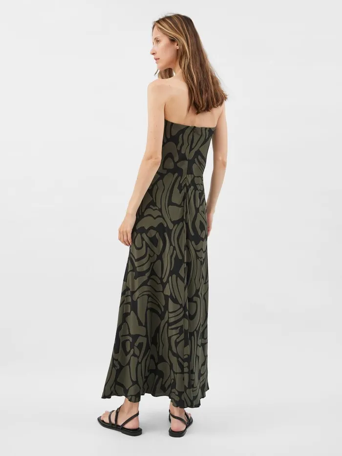 Women Bias Column Dress Pebble The UNDONE Dresses
