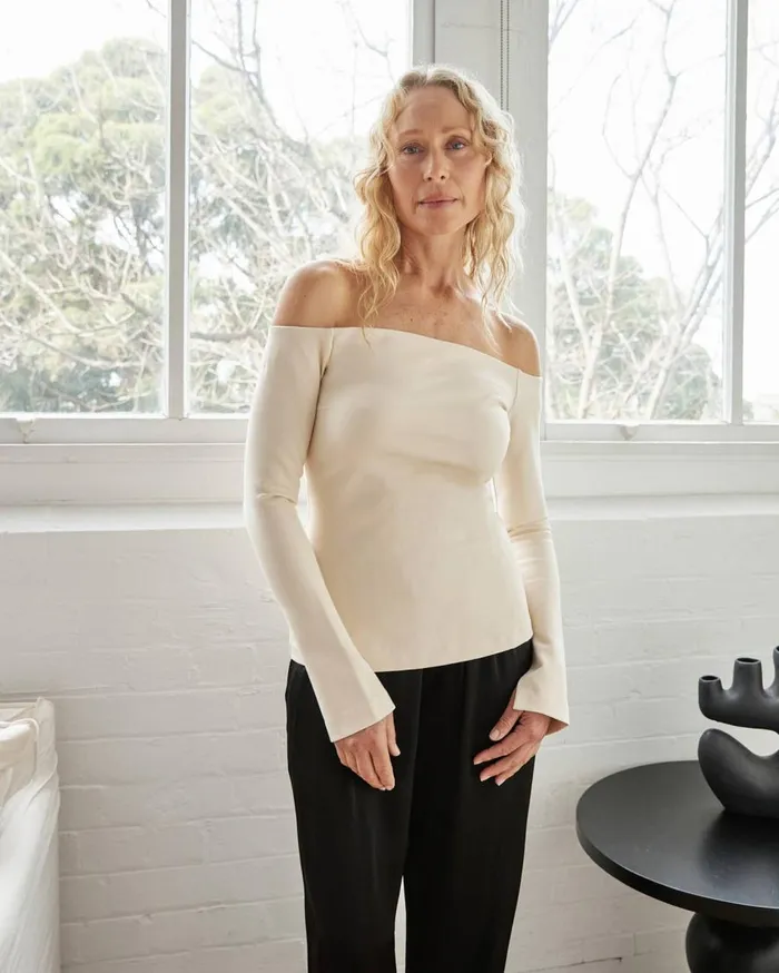 Women Boah Top Cream The UNDONE Tops