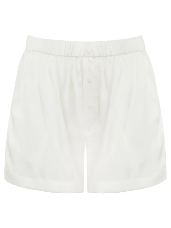 Women Boxer Short Off White The UNDONE Loungewear