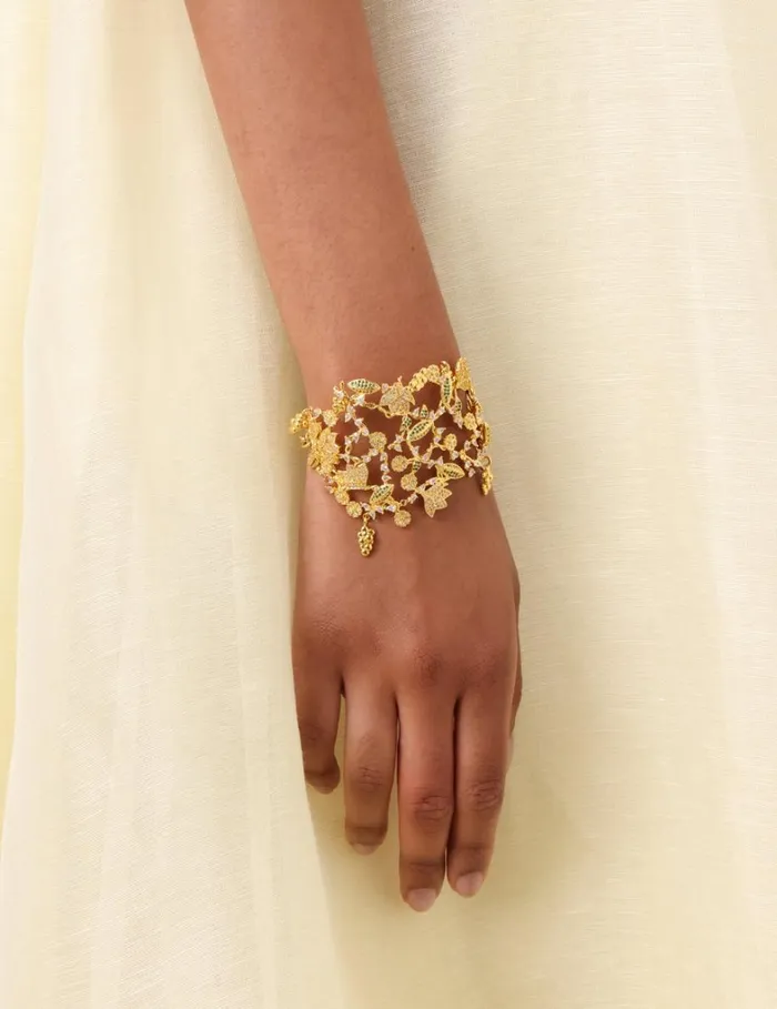 Women Bracelets Zimmermann Zimmermann Bloom Bracelet Goldgreen