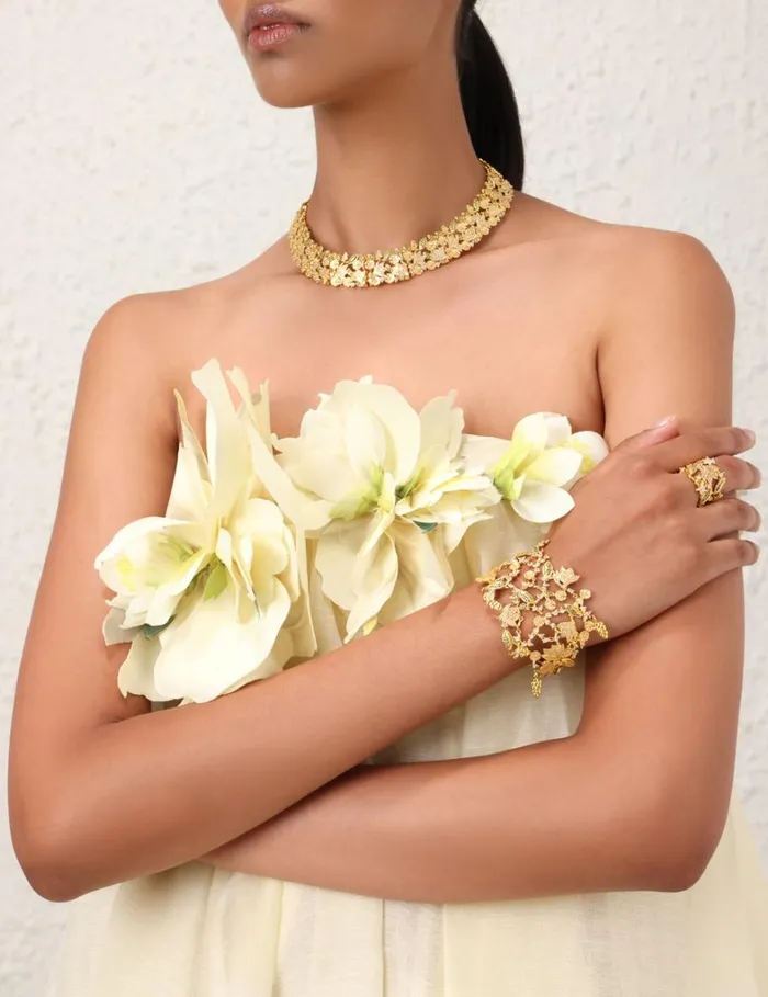 Women Bracelets Zimmermann Zimmermann Bloom Bracelet Goldgreen