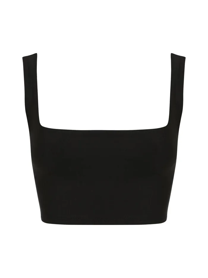 Women Caroline Bikini Top Black The UNDONE Swimwear