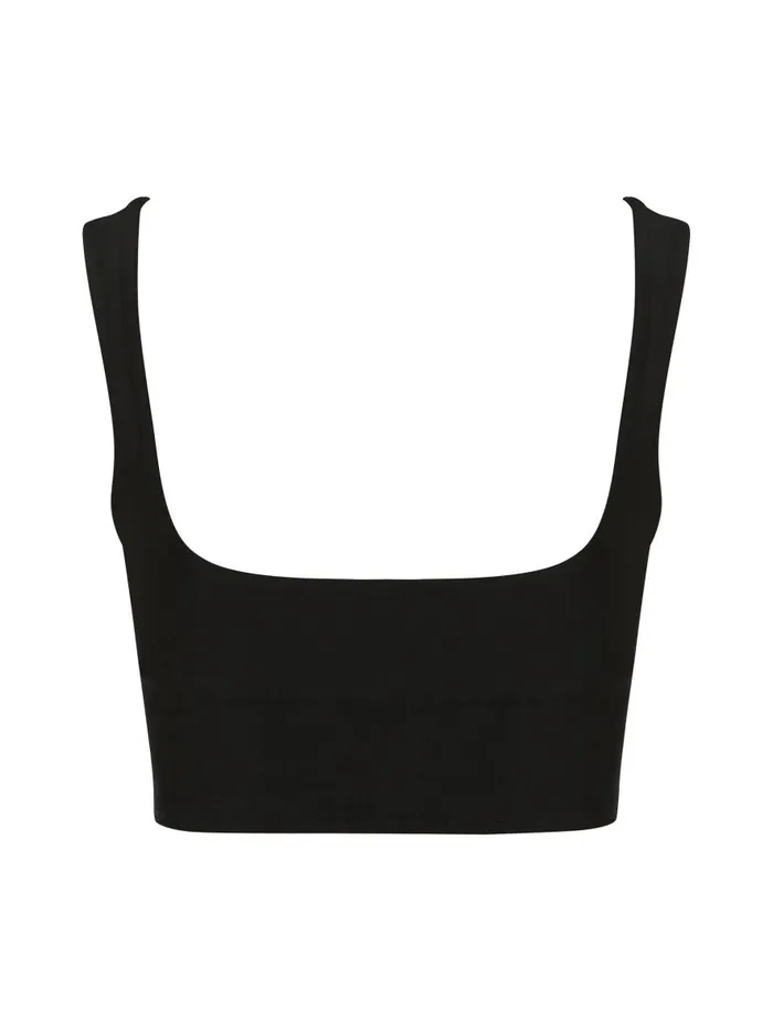 Women Caroline Bikini Top Black The UNDONE Swimwear