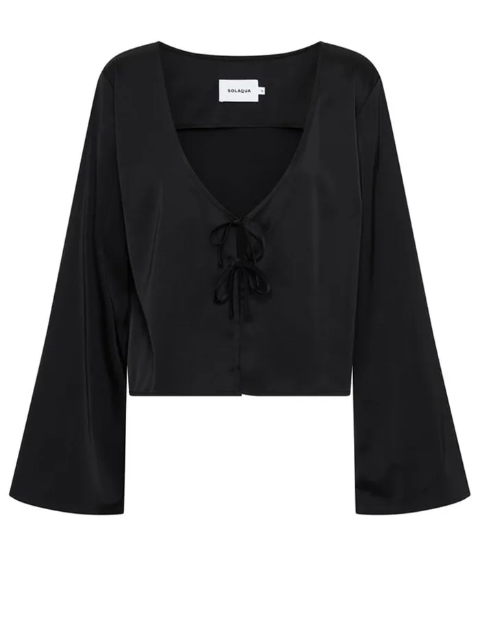 Women Celeste Blouse Noir The UNDONE Tops