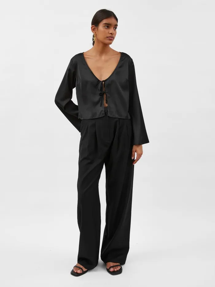 Women Celeste Blouse Noir The UNDONE Tops