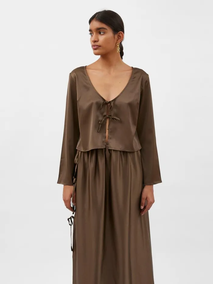 Women Celeste Blouse Tobacco The UNDONE Tops