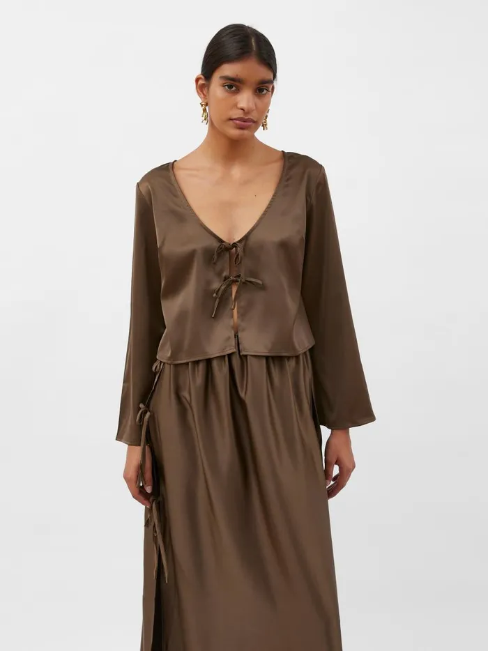 Women Celeste Blouse Tobacco The UNDONE Tops