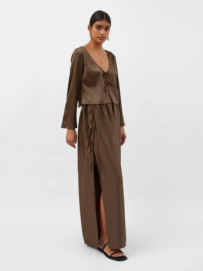 Women Celeste Blouse Tobacco The UNDONE Tops