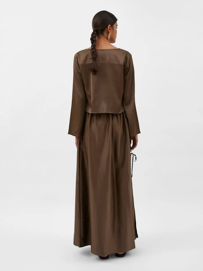 Women Celeste Blouse Tobacco The UNDONE Tops